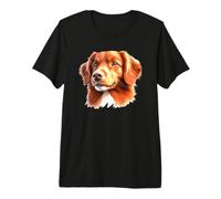 Portrait de Chien péage de Canard de la Nouvelle-Écosse T-Shirt Haut de Gamme