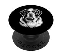 Portrait de Chien Saint Bernard PopSockets PopGrip Adhésif