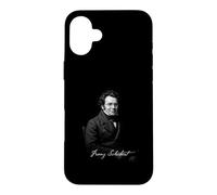 Portrait de compositeur Classique Franz Schubert Coque pour iPhone 16 Plus