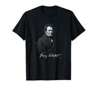 Portrait de compositeur Classique Franz Schubert T-Shirt Graphique avec Valeur
