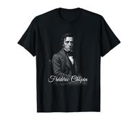 Portrait de compositeur Piano Classique Frédéric Chopin T-Shirt Graphique avec Valeur