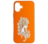 Portrait de Femme Artistique - Dessin de Tatouage 1 - Amusement des Fans Coque pour iPhone 16 Plus