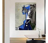 Portrait De Femmes Dans Une Chaise Verte Par Picasso Toile Affiches Imprime Abstrait Mur Art Peinture Image Décorative Décor À La Maison 50x70cm Sans Cadre