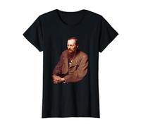 Portrait de Fyodor Dostoevsky par Vasily Perov T-Shirt Graphique avec Valeur