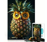 Portrait de Hibou Ananas pour Adultes, Puzzle de 1000 pièces, Jeu de réflexion, Joie familiale, découpe de précision, Joli Cadeau (38x52cm)