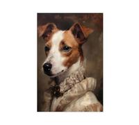 Portrait de Jack Russel, photo de chien portant des vêtements, impression d'art modifiée, tête d'animal corps humain-1