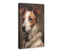 Portrait de Jack Russel, photo de chien portant des vêtements, impression d'art modifiée, tête d'animal corps humain-1