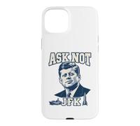 Portrait de John F Kennedy Ask Not sur l'histoire américaine Coque pour iPhone 15 Plus