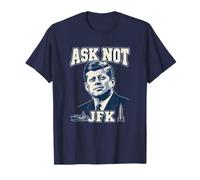 Portrait de John F Kennedy Ask Not sur l'histoire américaine T-Shirt