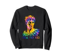 Portrait de Jules César avec Motif Tie Dye Veni Vidi Vici Sweatshirt