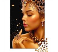 Portrait de la Reine Royale 1000 Pièce Carton Extra Épais Puzzle Classique Collecteurs Impossible Difficile Défi du Jeu Éducatif 70x50cm/1000pcs