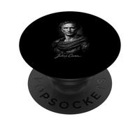 Portrait de l'empereur de la Rome Antique Jules César PopSockets PopGrip Adhésif