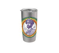 Portrait de l'empereur Sélassié, timbre-poste classique Gobelet isotherme en acier inoxydable double paroi