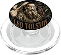 Portrait de Léon Tolstoï - Littérature Russe Classique PopSockets PopGrip pour MagSafe