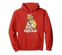 Portrait de l'escouade des Sept Nains de Blanche-Neige de Disney Sweat à Capuche, Unisexe pour adultes, Rouge, XL