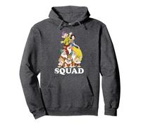 Portrait de l'escouade des Sept Nains de Blanche-Neige de Disney Sweat à Capuche, Unisexe pour adultes, Chiné Foncé, S