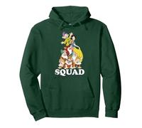 Portrait de l'escouade des Sept Nains de Blanche-Neige de Disney Sweat à Capuche, Unisexe pour adultes, Vert Forêt, M