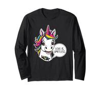Portrait de Licorne - l'amour est sans limites - Comis Style 1 Manche Longue