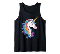 Portrait de licorne - Style dessin animé aux couleurs vives 1 - Amusant pour les fans Débardeur