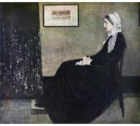 Portrait de ma mère par James A. Mcneill Whistler. From The World's Greatest Paintings Publié par Odhams Press London 1934. Poster imprimé par Ken Welsh (38 x 33 cm)