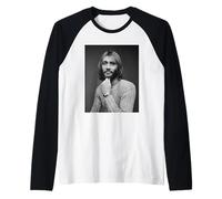 Portrait de Maurice Gibb des Bee Gees 1970 Manche Raglan