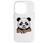Portrait de Panda, Restez Doux Coque pour iPhone 14 Pro