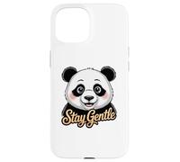 Portrait de Panda, Restez Doux Coque pour iPhone 15