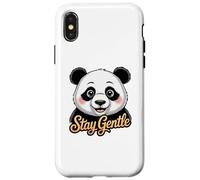 Portrait de Panda, Restez Doux Coque pour iPhone X/XS