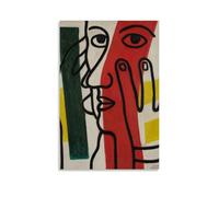 Portrait de Paul Eluard par Fernand Léger Artistes Oeuvres Imprimées, Affiches, Impressions sur Toile à Suspendre Décoration Maison Idée 40 x 60 cm