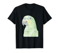 Portrait de Perroquet Aquarelle amazonienne à Ailes Orange T-Shirt