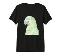 Portrait de Perroquet Aquarelle amazonienne à Ailes Orange T-Shirt Haut de Gamme