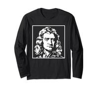 Portrait de Physique et de Science d'Isaac Newton, Graphique Vintage Manche Longue