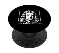 Portrait de Physique et de Science d'Isaac Newton, Graphique Vintage PopSockets PopGrip Adhésif