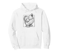 Portrait de Poulet Cochin - Oiseau de Ferme Duveteux Vintage Sweat à Capuche