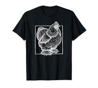 Portrait de Poulet Cochin - Oiseau de Ferme Duveteux Vintage T-Shirt