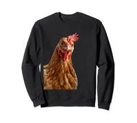 Portrait de poulet de ferme insolite isolé 2 Sweatshirt