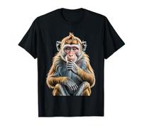 Portrait de Primate contemplatif Singe pensant drôle T-Shirt