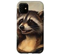 Portrait de Raton Laveur inspiré de Mona Lisa - Parodie de Style Renaissance Coque pour iPhone 11