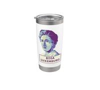 Portrait de Rosa Luxembourg Gobelet isotherme en acier inoxydable double paroi