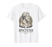 Portrait de Sagesse Grecque Antique du Philosophe stoïcien d'Épictète T-Shirt Graphique avec Valeur