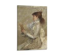 Portrait de Sarah Bernhardt Jules Bastien-Lepage Peintre Poster d'œuvres d'art cool Impression sur toile 40 x 60 cm