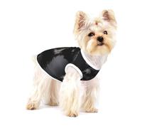 Portrait de Schnauzer Gris foncé,T-Shirt sans Manches en Coton pour Animaux de Compagnie, Gilet Respirant, Extensible et Doux,S