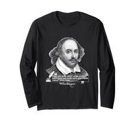 Portrait de Shakespeare avec Citation Fans de littérature Classique Manche Longue