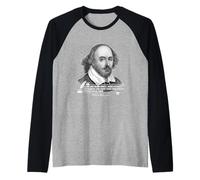 Portrait de Shakespeare avec Citation Fans de littérature Classique Manche Raglan