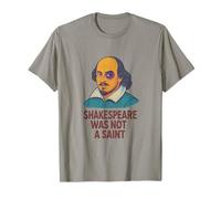 Portrait de Shakespeare en détresse avec Inscription « Saint Humour » Meme T-Shirt