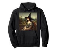 Portrait de sorcière inspiré de Mona Lisa - Chapeau Classique d'halloween Sweat à Capuche