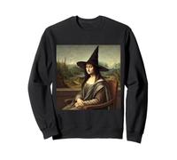 Portrait de sorcière inspiré de Mona Lisa - Chapeau Classique d'halloween Sweatshirt