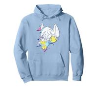 Portrait de style années 90 de Disney Hercules Pégase et Hercule Sweat à Capuche, Unisexe pour adultes, Bleu poudré, XXL