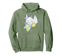 Portrait de style années 90 de Disney Hercules Pégase et Hercule Sweat à Capuche, Unisexe pour adultes, Vert sauge, L