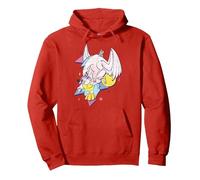 Portrait de style années 90 de Disney Hercules Pégase et Hercule Sweat à Capuche, Unisexe pour adultes, Rouge, S